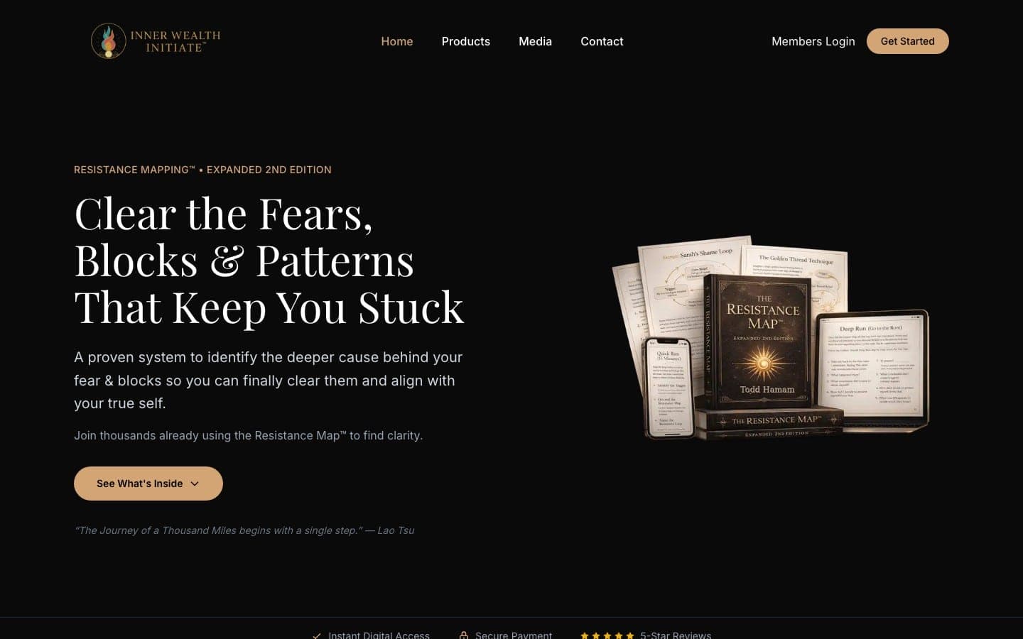 Marketing home page