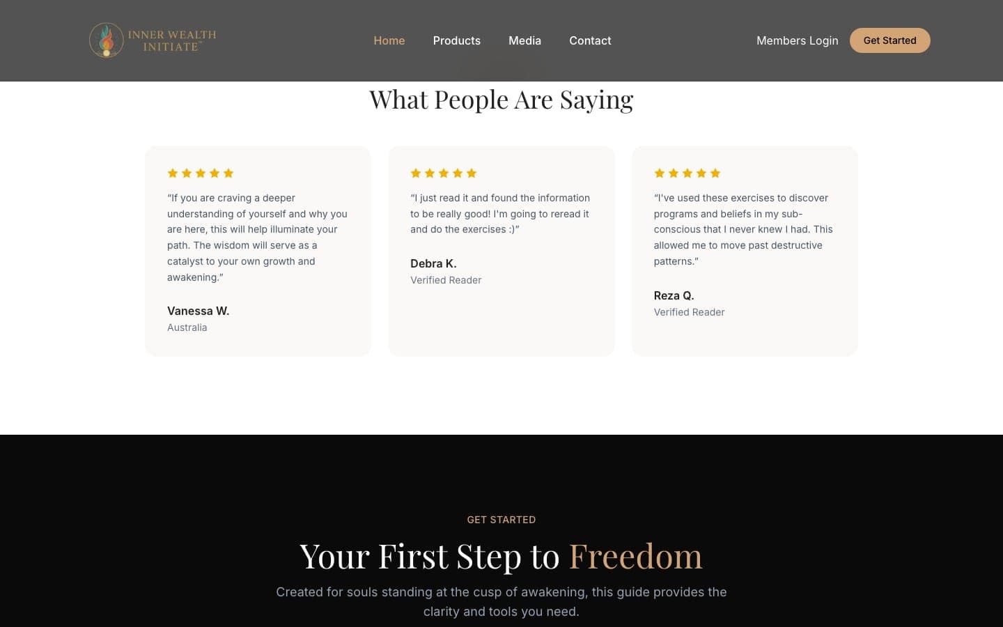 Offer page