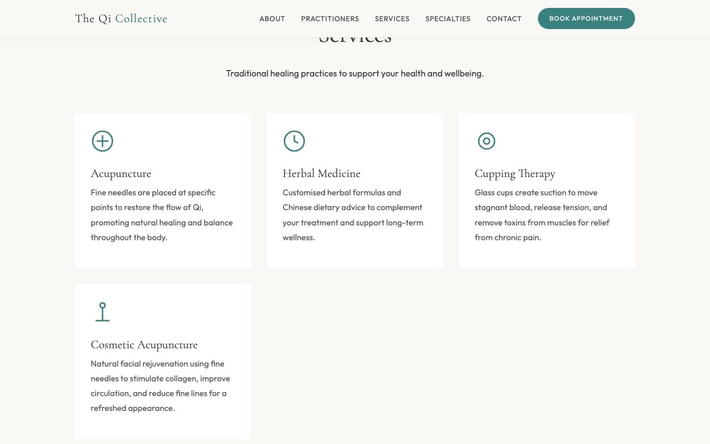 Services page